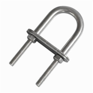 Стальной нержавеющий U-образный зажим с пластиной, прочный и устойчивый к коррозии
